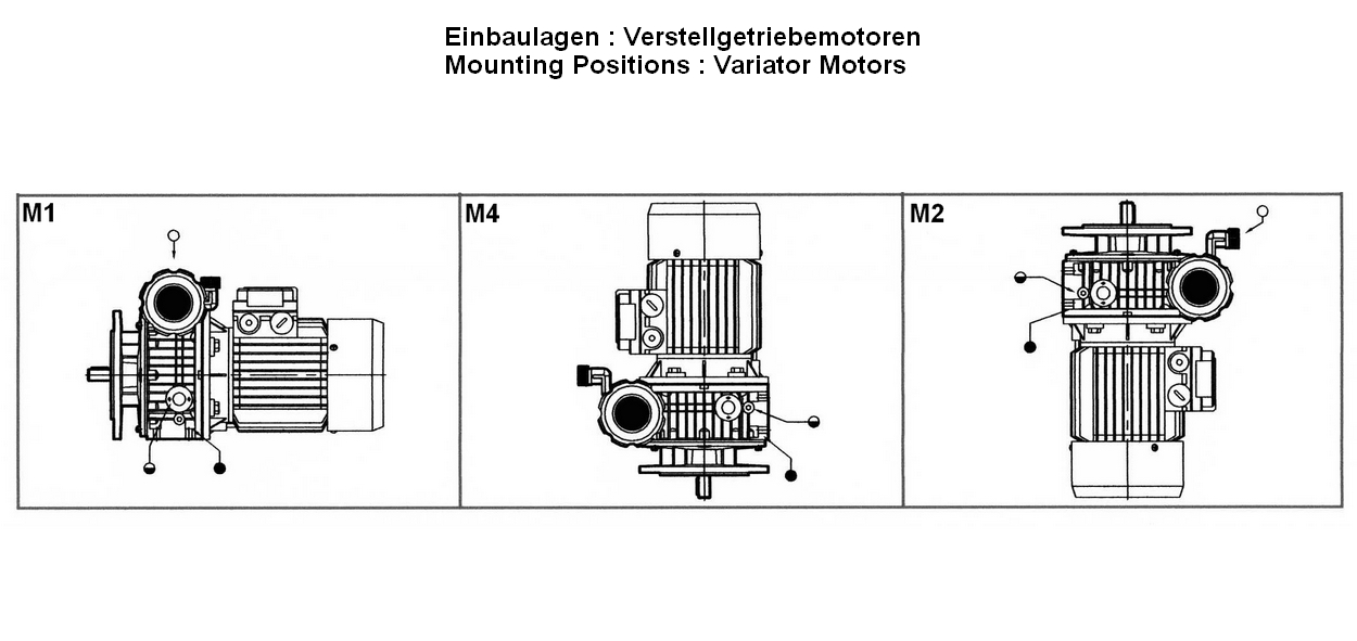 CMRV040+V02-632- 4–  0,18 kW | 17-88 Upm Schnecken- Verstellgetriebemotor